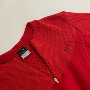 Nike Red Quarter-Zip Pullover